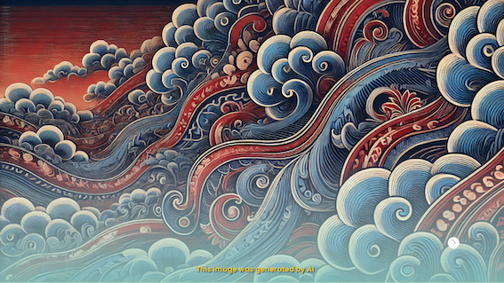 Batik Mega Mendung AI Image Generated